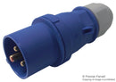 CEENORM 2126 Pin & Sleeve Connector, 16 A, 240 V, Cable Mount, Blue