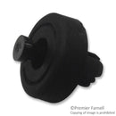 DURATOOL DTRSFF-021 Bumper / Feet, Soft Fast Foot, Pack 50, Round, Black, 6 mm, Thermoplastic Elastomer, Pin