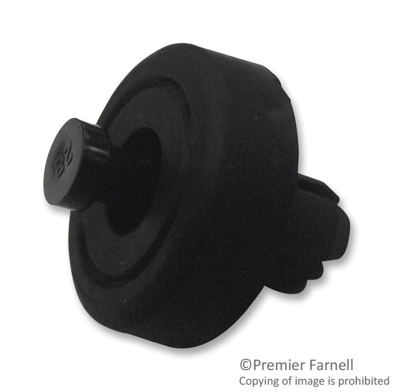 DURATOOL DTRSFF-023 Bumper / Feet, Soft Fast Foot, Pack 50, Round, Black, 5 mm, Thermoplastic Elastomer, Pin