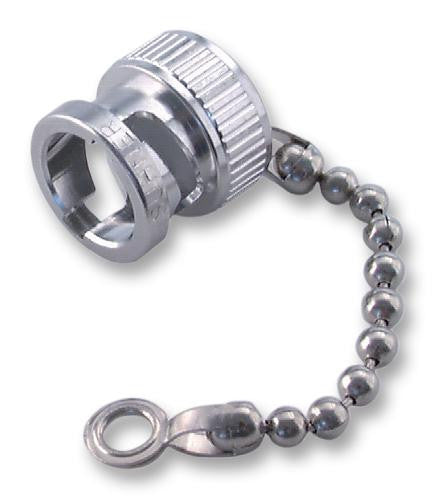 HUBER & SUHNER 62_BNC-0-0-1/-33_-E Connector Accessory, Protective Cap with Chain, Huber BNC Series RF Coaxial Jack Connectors