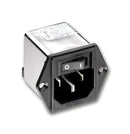 CORCOM - TE CONNECTIVITY 15CUFE1 Power Entry Connector, CU Series, Plug, 250 VAC, 15 A, Panel Mount, Quick Connect