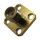 MULTICOMP MC000981 RF / Coaxial Connector, SMA Coaxial, Straight Flanged Jack, Solder, 50 ohm, Beryllium Copper