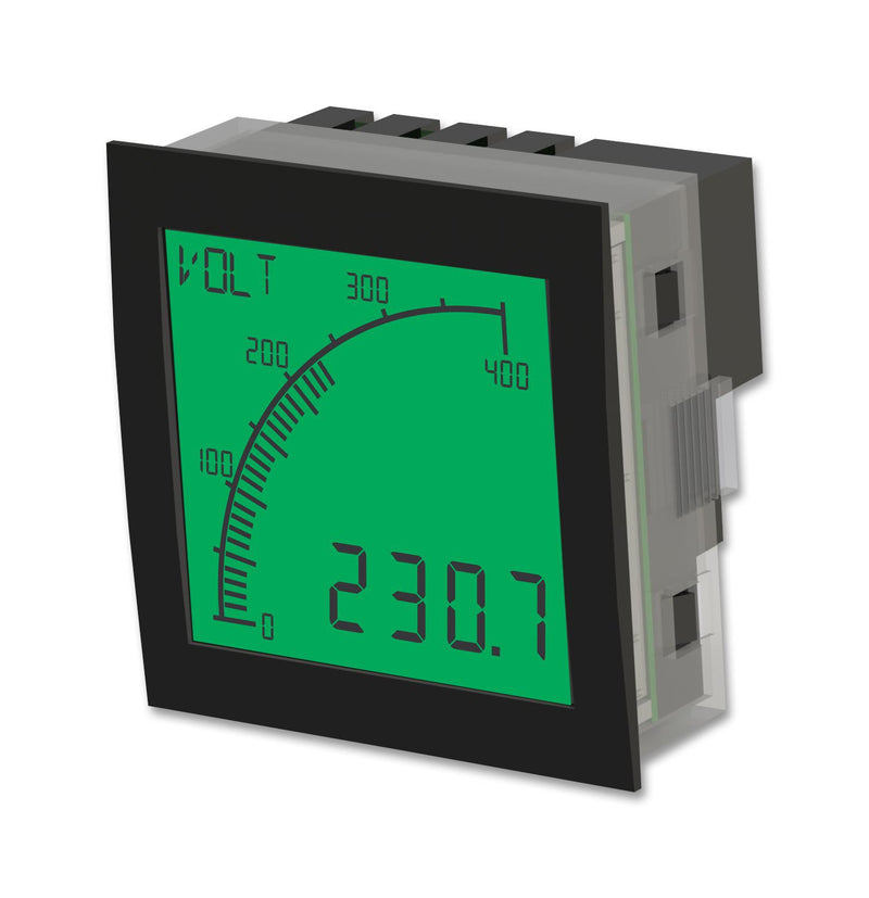 TRUMETER APM-VOLT-APO Panel Meter, APM, 4 Digits, AC Voltage / DC Voltage, 0V AC to 528V AC / 0V DC to 600V DC