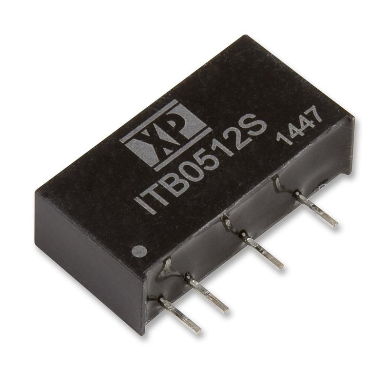 XP POWER ITB1205S Isolated Board Mount DC/DC Converter, 1 Output, 1 W, 5 V, 200 mA