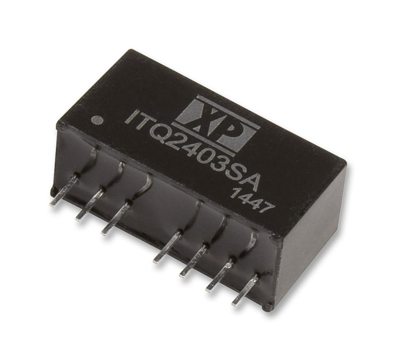 XP POWER ITQ2412SA Isolated Board Mount DC/DC Converter, 1.5kV Isolation, 1 Output, 6 W, 12 V, 500 mA