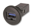 HARTING 09 45 452 1904 USB Adaptor, USB Type A Receptacle, USB Type A Receptacle, USB 3.0, IP20