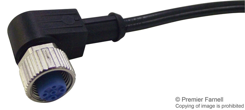 TE CONNECTIVITY 1-2273089-1 Sensor Cable, AMP, M12 Sensor Right Angle 5 Position Receptacle, Free Ends, 1.5 m, 4.9 ft