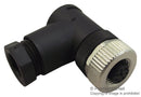 TE CONNECTIVITY T4112012041-000 Sensor Connector, 4 Pole, M12, Receptacle, M12, Receptacle, 4 Contacts, Screw Socket