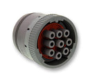 DEUTSCH HD16-9-96S Circular Connector, HD10 Series, Straight Plug, 9 Contacts, Crimp Socket - Contacts Not Supplied