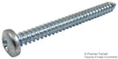 TR FASTENINGS N6 0.750 PRSTABB200 Screw, M3.5, 19 mm, Zinc, Carbon Steel, Pan Head Pozidriv