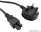 PRO POWER GW-151631 Mains Power Cord, Mains Plug, UK, IEC 60320 C5, 3.3 ft, 1 m, Black