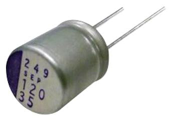 PANASONIC ELECTRONIC COMPONENTS 63SXE33M Capacitor, 33 &iuml;&iquest;&frac12;F, 63 V, OS-CON SXE Series, Radial Leaded, 0.025 ohm, 5000 hours @ 105&iuml;&iquest;&frac12;C