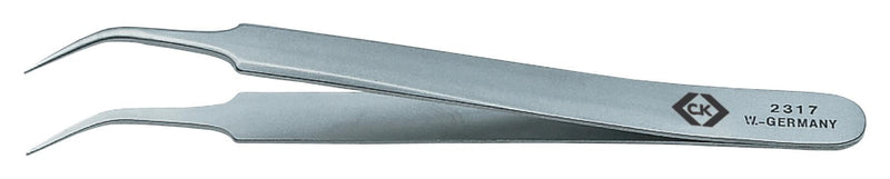 CK TOOLS T2317 Precision Tweezers - Bent 105mm