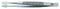 CK TOOLS T2364 Tweezer, Flat Tip, Precision, 105 mm, Stainless Steel Body, Stainless Steel Tip