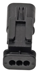 MOLEX 34899-3020 Connector Housing, Black, Key A, 7mm Clip Slot, MXP120 Series, Plug, 3 Ways, 4 mm