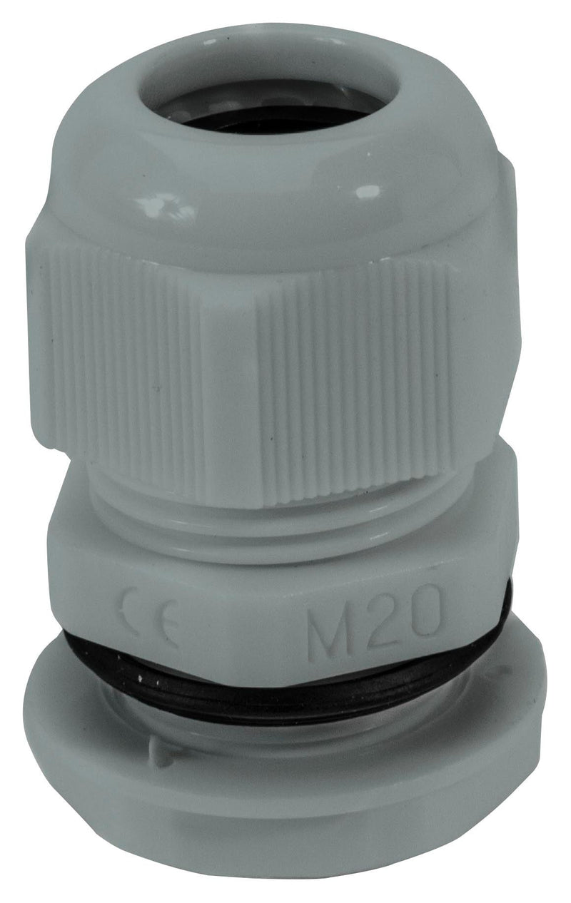 HELLERMANNTYTON NGM12-DGY Cable Gland, M12, 3 mm, 6.5 mm, Nylon 6.6 (Polyamide 6.6), Dark Grey