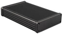 HAMMOND 1455L1602BK IP54 1455 Series Black Extruded Aluminium Instrument Enclosure - 160x103x30.5mm