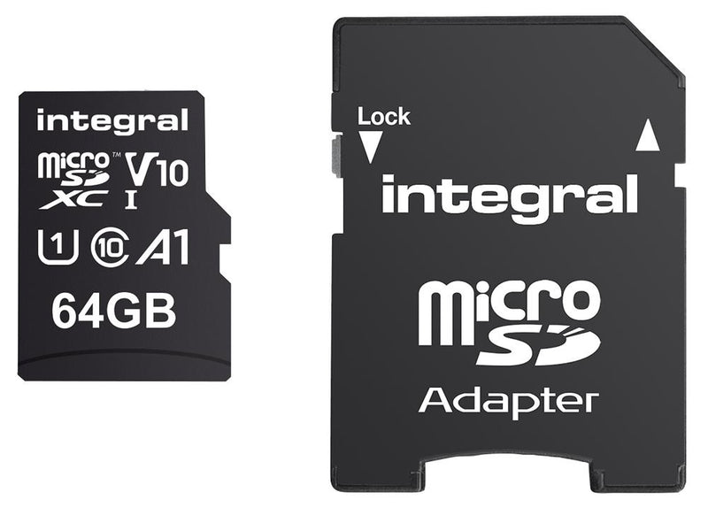 Integral INMSDX64G-100V10 INMSDX64G-100V10 Flash Memory Card Microsdxc UHS-1 Class 10 64 GB