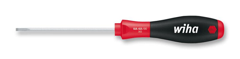 WIHA 302-4 Screwdriver, Slotted, 100 mm Blade, 4 mm Tip, 211 mm Overall