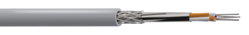 PRO POWER PP001165 Multipair Screened Cable, Computer RS485, Grey, 2 Pair, 24 AWG, 164 ft, 50 m