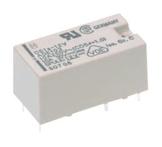 PANASONIC ELECTRIC WORKS DE2A-L-24V General Purpose Relay, DE Series, Power, Latching Single Coil, DPST, 24 VDC