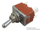 PANASONIC ELECTRIC WORKS T215K-AULF Toggle Switch, Standard Type, DPST, Non Illuminated, On-Off, T-15 Series, Panel, 15 A