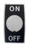 PANASONIC ELECTRIC WORKS WD1901 INDICATION PLATE, ON-OFF, ALUMINIUM