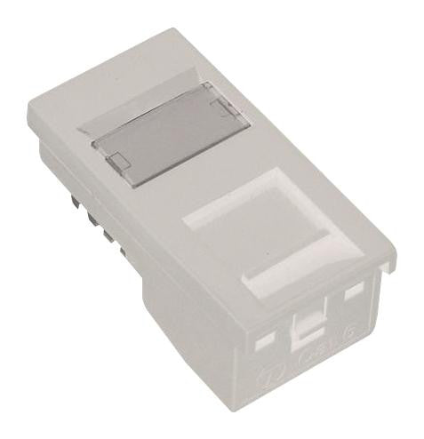 TUK SJKWHB Cat6 RJ45 UTP Outlet, Shuttered - White