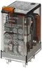 FINDER 55.32.9.024.0040 Power Relay, Plug In, DPDT, 24 VDC, 10 A, 55 Series, Socket, DC