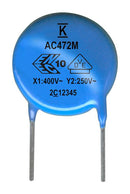 Kemet ERP610W472MEJ0 Ceramic Suppression Capacitor 4700 pF ERP610 Series &plusmn; 20% X1 / Y1 760 V 500