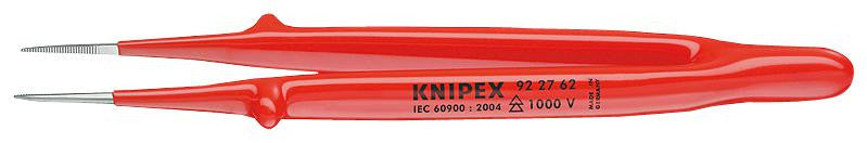 KNIPEX 92 27 62 Tweezer, Precision, 150 mm, Steel Body, Steel Tip