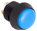 EOZ FL13LB5 Illuminated Pushbutton Switch, FL Series, SPST-NO, Momentary Spring Return, Blue