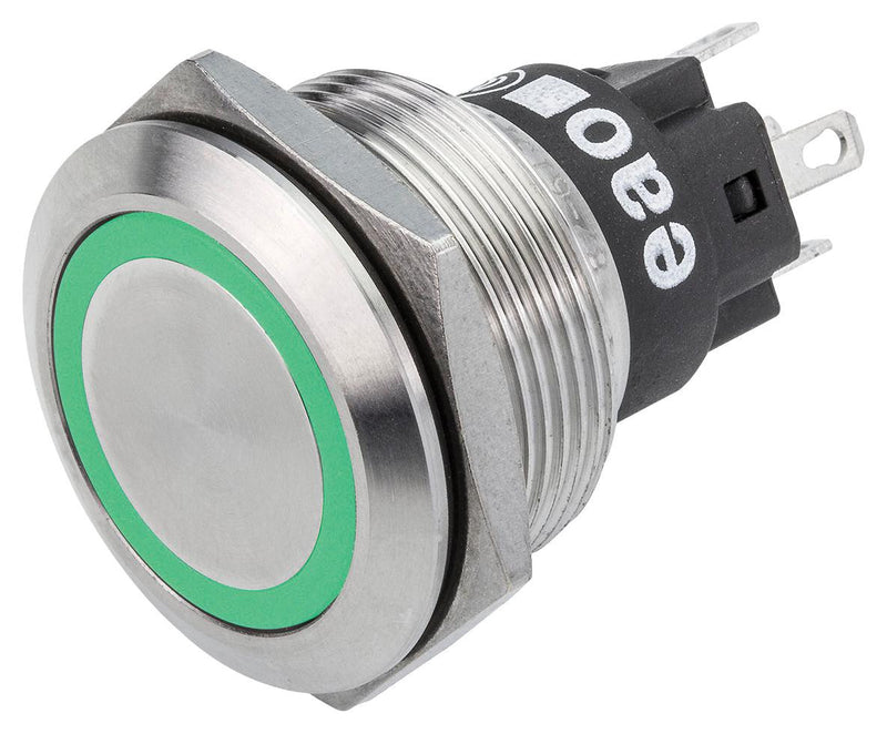 EAO 82-6151.1134 Vandal Resistant Switch, Flush, 82 Series, SPDT, Natural, Solder, 5 A, 250 V