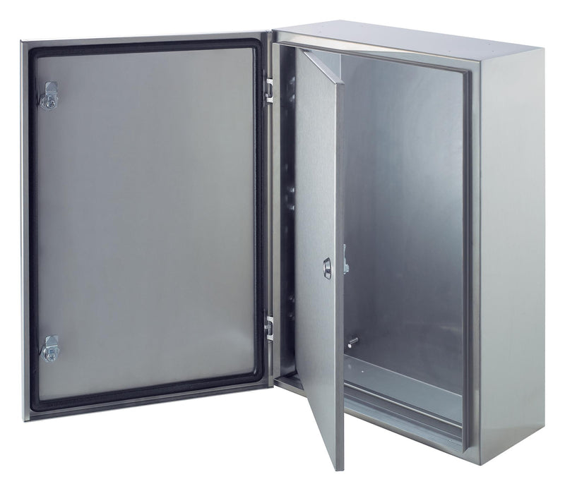 ABB SRN7525X Enclosure, Monobloc With Blind Door & Back Plate, Textured, Wall Mount, 700 mm, 500 mm, 250 mm