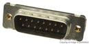 AMP - TE CONNECTIVITY 5747872-8 Standard D Sub Connector, AMPLIMITE HD-20 Series, DA, Plug, 15 Contacts, Carbon Steel Body