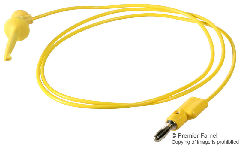 POMONA 3782-36-4 TEST LEAD, YELLOW, 914MM, 60VDC, 5A