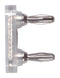 POMONA 5145 Jumper (Busbar), Shorting Bar, Pomona 2269 & Standard Double Banana Jacks, 2 Ways, 19.05 mm