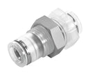 Festo NPQP-H-Q8-E-FD Pneumatic Fitting Push-In Bulkhead M16 10 bar 8 mm PP (Polypropylene) Npqp