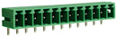 CAMDENBOSS CTBP93HE/12 Terminal Block, Closed Ended, Header, 3.81 mm, 12 Ways, Through Hole Right Angle