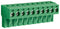 CAMDENBOSS CTBP9200/10 Pluggable Terminal Block, 5 mm, 10 Ways, 28 AWG, 14 AWG, 1.5 mm&iuml;&iquest;&frac12;, Clamp