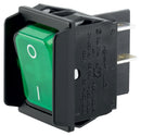 Marquardt 01835.3608-00 Rocker Switch Illuminated Dpst On-Off Transparent Green Panel 20 A