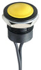 APEM IAR3F1500 Pushbutton Switch, 16mm, IP65, IP67, SPST-NO, Momentary Spring Return, 24 V, 2 A, Wire Leaded