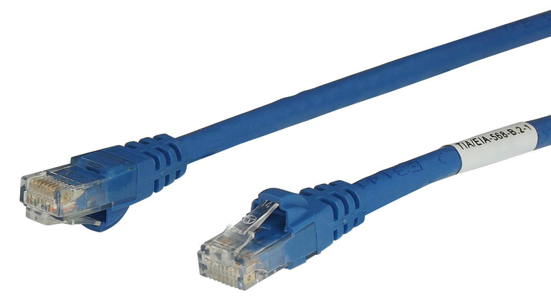 TUK SP10BL Ethernet Cable, Patch Lead, Cat6, RJ45 Plug to RJ45 Plug, Blue, 10 m