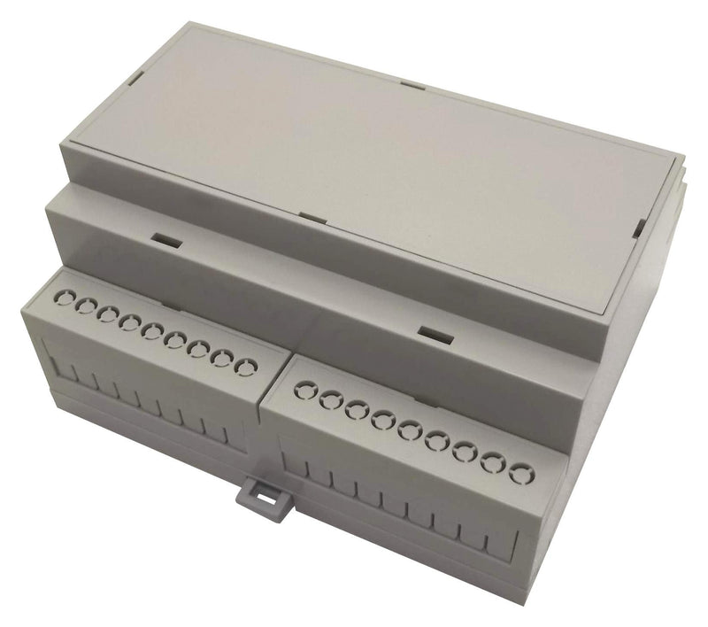 MULTICOMP MC001144 Plastic Enclosure, DIN Rail, ABS, Polycarbonate, 106.25 mm, 90.2 mm