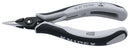 KNIPEX 34 52 130 ESD Length Half-Round Nose Precision Gripping Pliers, 130mm, ESD Safe Grips