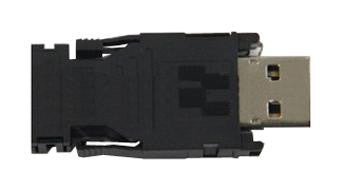 TE CONNECTIVITY 1827525-1 USB Connector, USB Type A, Plug, 4 Ways, Cable Mount