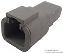 DEUTSCH DTP04-2P Connector Housing, IP68, DTP Series, Receptacle, 2 Ways, 6.71 mm, DTP Series Pin Contacts