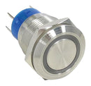 ALCOSWITCH - TE CONNECTIVITY AV1910R724Q04 Illuminated Pushbutton Switch, Alcoswitch, AV19 Anti-Vandal Series, SPST, Momentary Spring Return