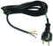 VOLEX 17801 10 Mains Power Cord, CEE 7/7 Plug, Free Ends, 8.2 ft, 2.5 m, Black