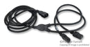 VOLEX 17271A Mains Power Cord, IEC 60320 C14, IEC 60320 C13, x 2, 10 ft, 3 m, Black